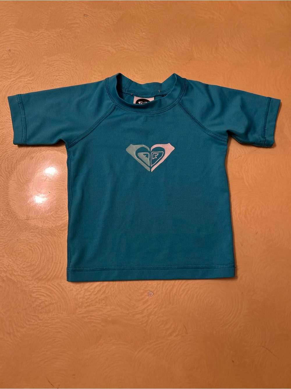 Roxy Kids Teal Short-Sleeve Swim Rashguard